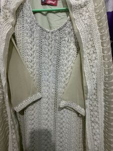 Elegant Chikankari Kurta Set with Dupatta