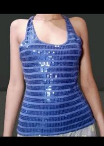 Blue Sanque Sando Top