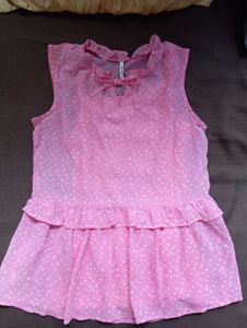 Poppers pink  Self Design Dress
