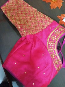 Pink And Gold Blouse