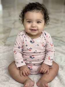 Baby Girl Floral Long Sleeve Bodysuit