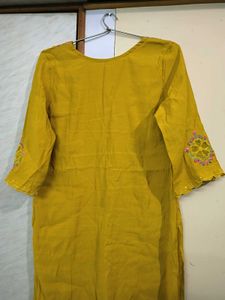 Fancy Yellow Kurta Set 💛