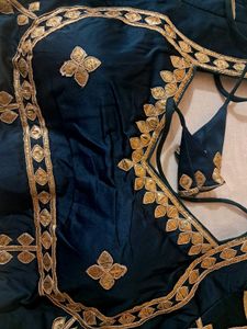 Elegant Teal Embroidered Blouse