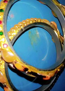 Vintage Gemstone Bangle Set