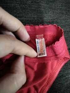 Red Lace Detail Panty