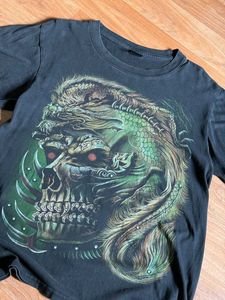 vtg Men's Dragon Skull Graphic T-Shirt
