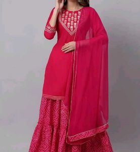 PINK SHARARA SET