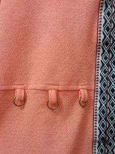 Beautiful Peach Colour V Shape Top For Girls