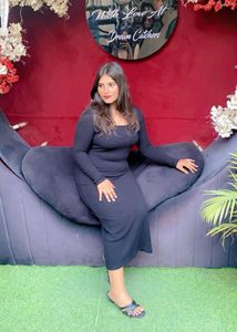 Elegant Black Long Sleeve Bodycon Dress
