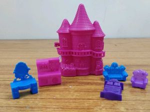 Tiny Doll house Castle &amp; Furniture Playset 🏰