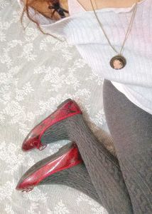 Chic Red Snake Print Ballet Flats(new)