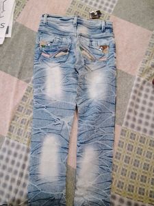 Stylish Light Wash Jeans for kids 7-9 year old kid