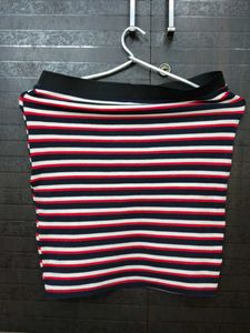 Striped Boat Neck Top
