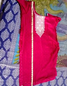 Pink Embellished Kurta