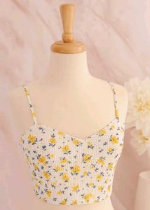 Floral Print Crop Top