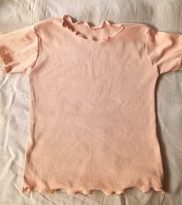 Ribbed Peachy Pink Top