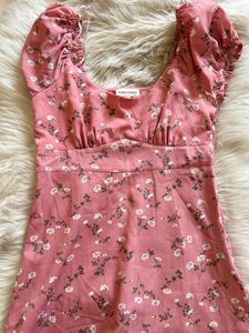 Pink Floral Dress