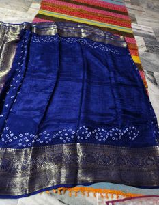 kanjivaram bandhani saree