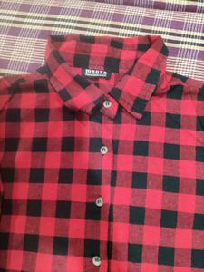 Red &amp; Black Checkered Shirt
