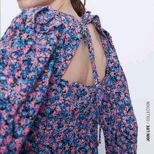*B1G1*  Zara Purple Floral Dress