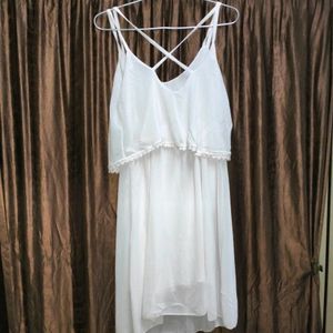 Party Wear White Onepiece