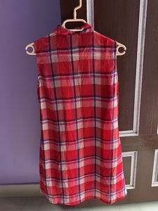 Oxygen brand Sleeveless Red Plaid Dress