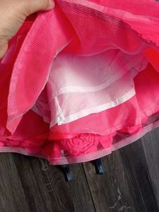 Adorable Pink Gray Floral frock 1 to 2 years