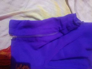 Elegant bollywood lavender party Embroidered Silk