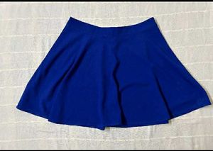 Vibrant Blue Skater Skirt