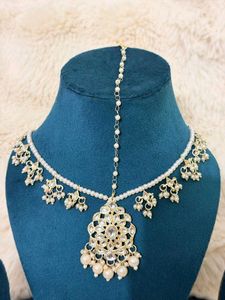 ⚡️Elegant Pearl & Kundan Maang Tikka⚡️