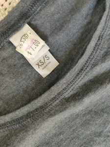 Comfortable Grey Long Sleeve Top(S)