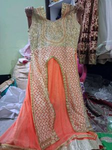 Elegant Peach gown L size