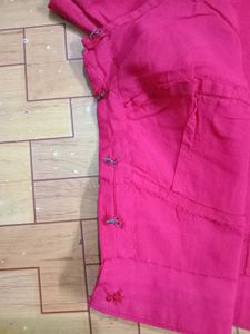 Red Readymade Saree Blouse