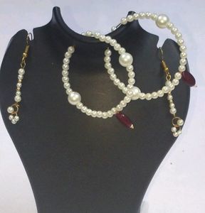 loop eyerring Pearl's natural bye one get fre