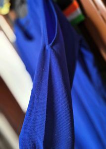 Blue V-Neck Dress