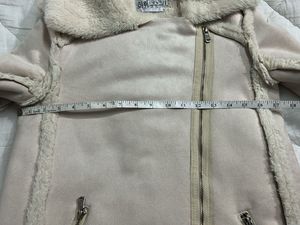 Faux Suede Shearling Jacket