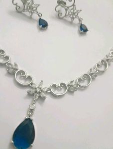 Stunning Blue Stone Jewellery Set