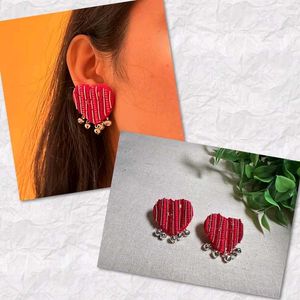 Heart Shaped Red Earrings❤️
