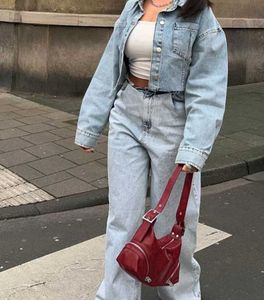 Wide Leg Denim Jeans