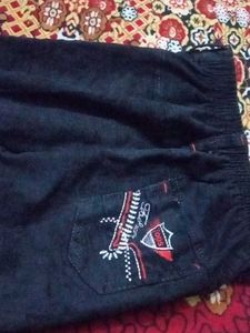 Boy Pant Fabric Velvet Black