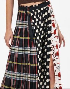 Zara pleated wrap skirt