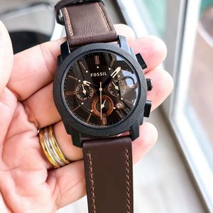 Fossil Chronograph Brown Leather Watch