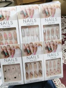 set of 6 press on nails