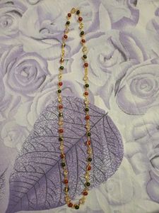 Chic Beaded Gemstone Necklace