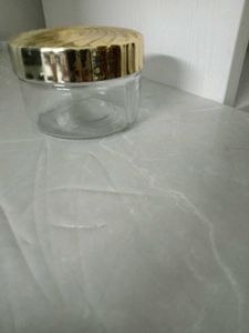 Vintage Swirl Top Glass Jar