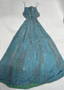Elegant Teal Silk Maxi Dress