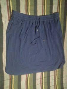 Navy Blue Casual Skirt