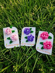 Cute Rose Hair Clips (Set of 2)