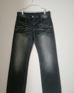 stright fit unisex black jeans 28 size