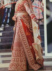 Stunning Bridal Lehenga With 2 Dupattas